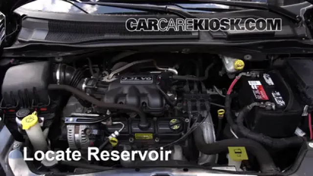 2010 Dodge Grand Caravan SE 3.3L V6 FlexFuel Líquido limpiaparabrisas Agregar líquido